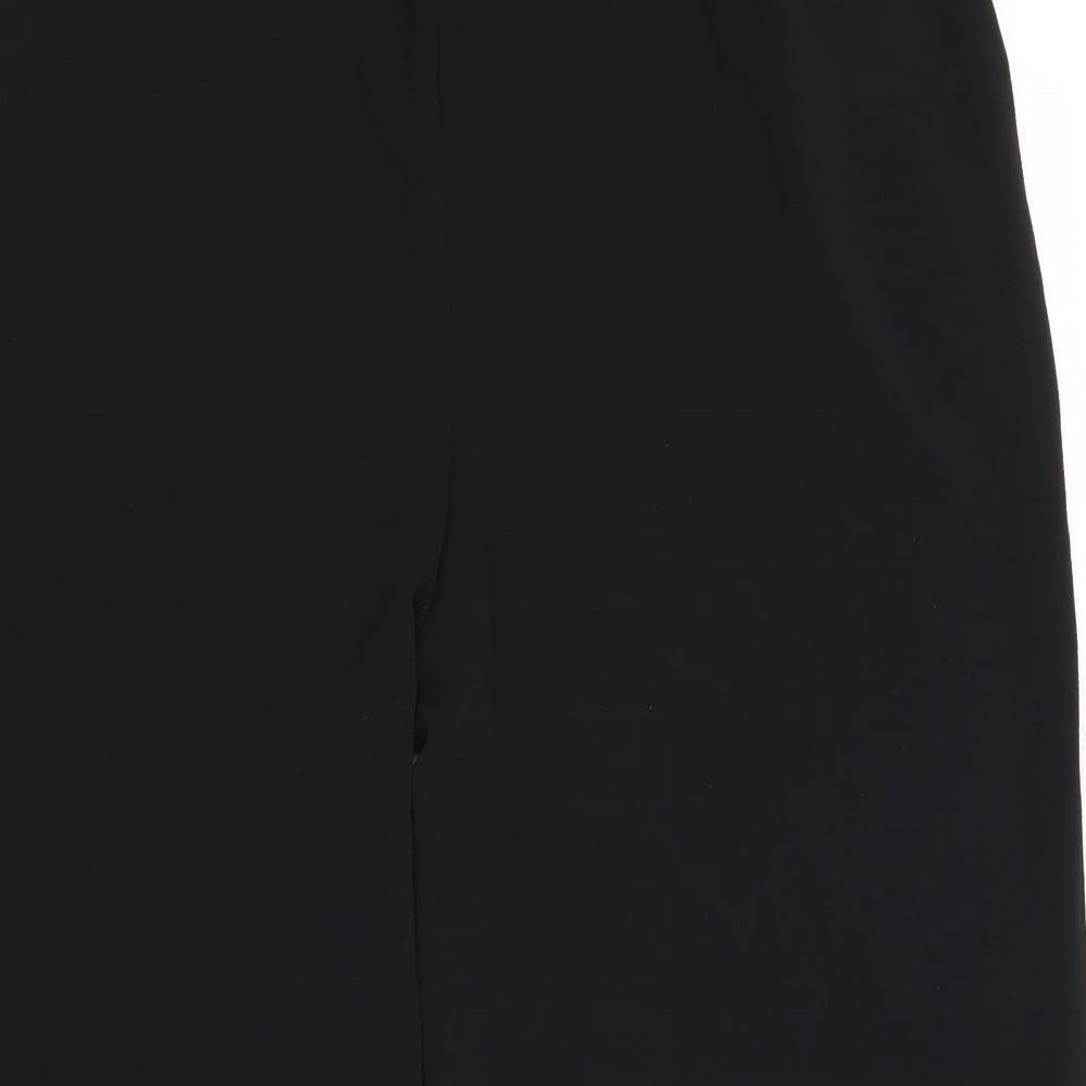 Womens UK Size 14 M&Co Regular Fit  Black Trousers