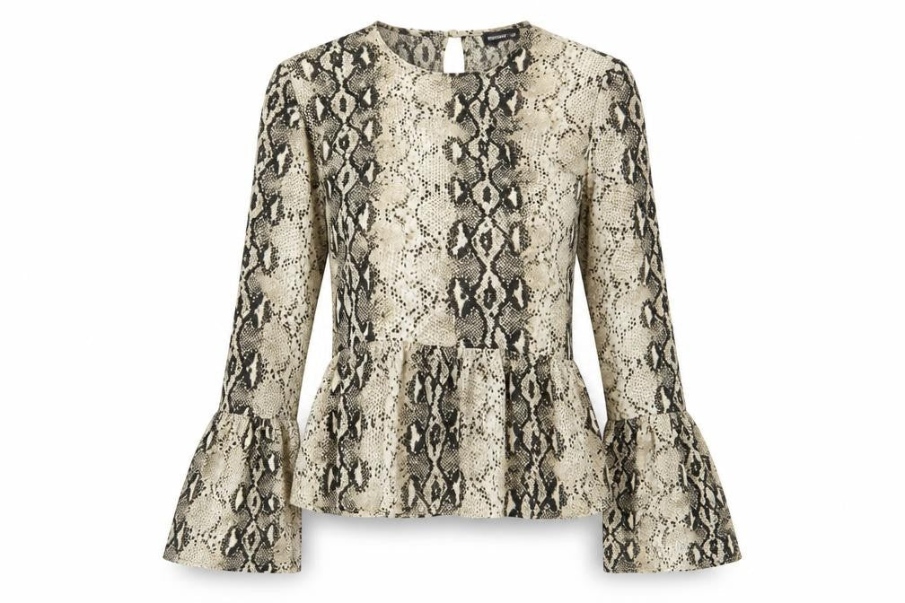 Womens UK Size 12 PRETTYLITTLETHING Multicoloured Basic Blouse