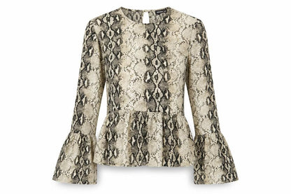 Womens UK Size 12 PRETTYLITTLETHING Multicoloured Basic Blouse