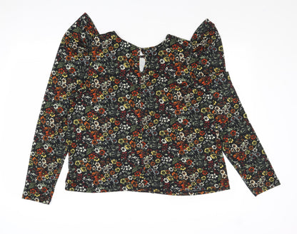 Womens UK Size 14 Warehouse Multicoloured Basic T-Shirt