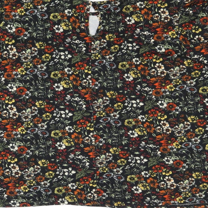 Womens UK Size 14 Warehouse Multicoloured Basic T-Shirt