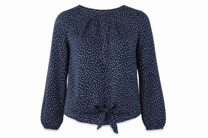 Womens UK Size 8 Mauvette Blue Basic Blouse