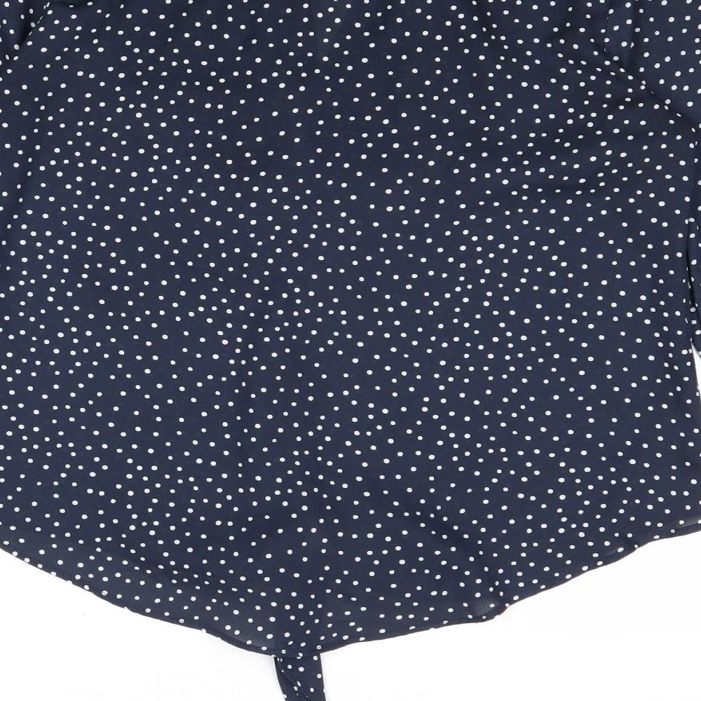 Womens UK Size 8 Mauvette Blue Basic Blouse