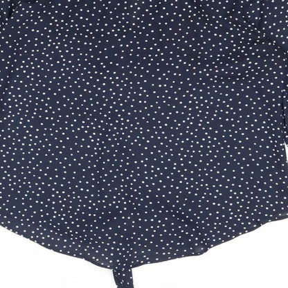 Womens UK Size 8 Mauvette Blue Basic Blouse