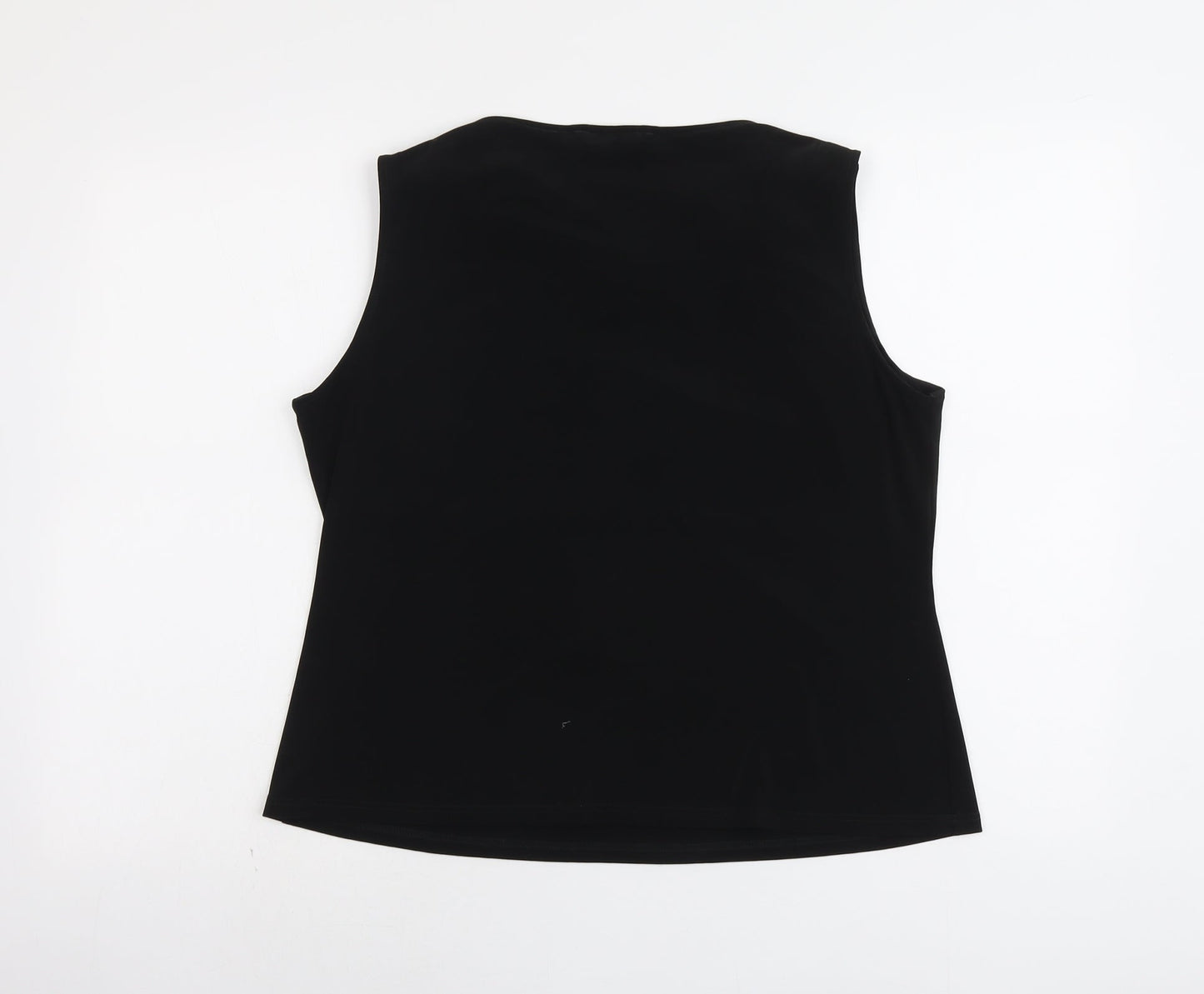 Womens UK Size 18 J. Taylor Black Basic Tank