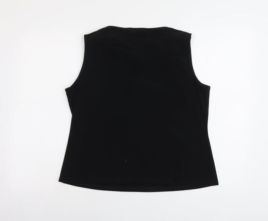 Womens UK Size 18 J. Taylor Black Basic Tank