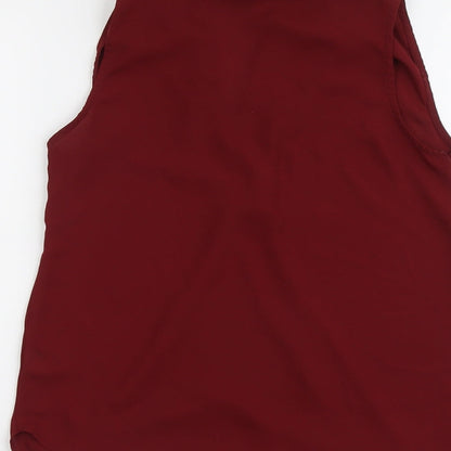 Womens UK Size 6 New Look Red Basic Tank