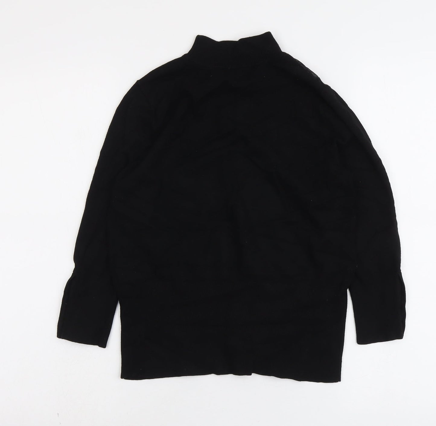 Womens UK Size 12 Star Black Pullover Jumper