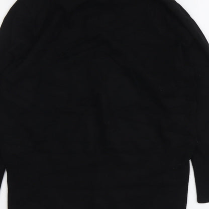 Womens UK Size 12 Star Black Pullover Jumper