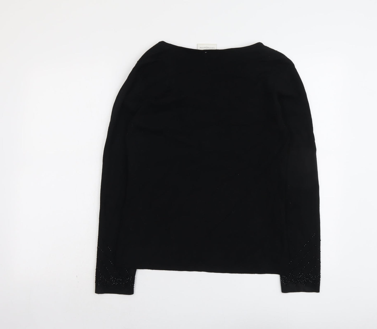 Womens UK Size M Liz Claiborne Black Pullover Jumper
