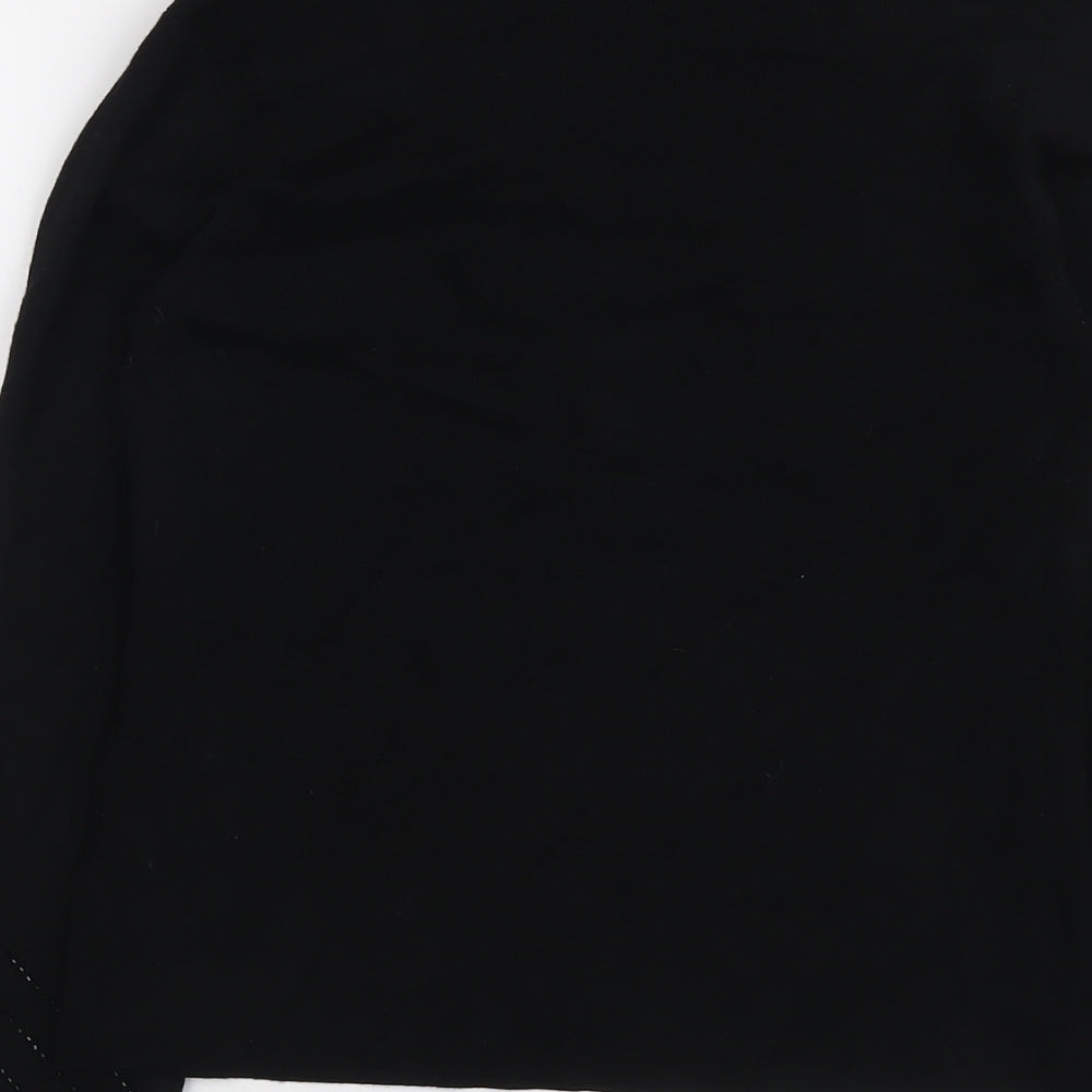 Womens UK Size M Liz Claiborne Black Pullover Jumper
