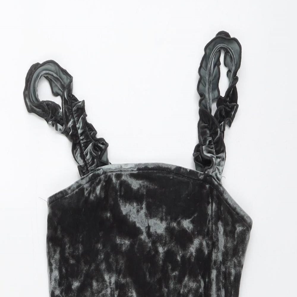 Urban Outfitters Womens Green Polyester Bodysuit One-Piece Size S Pullover