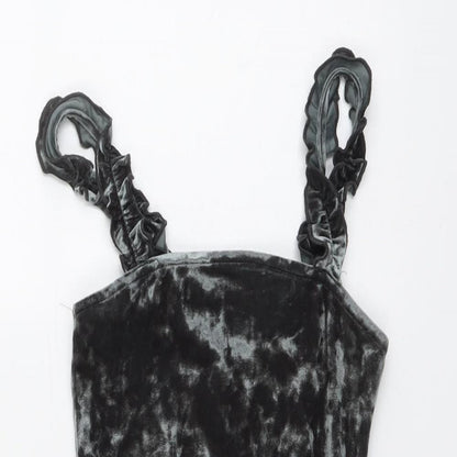 Urban Outfitters Womens Green Polyester Bodysuit One-Piece Size S Pullover