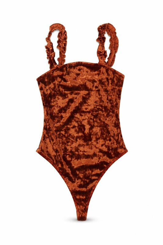 Womens UK Size S Urban Outfitters One-Piece Brown Bodysuit