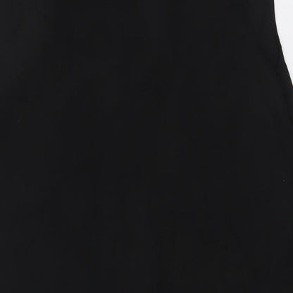 Dorothy Perkins Womens Black Polyester Basic Tank Size 10 V-Neck