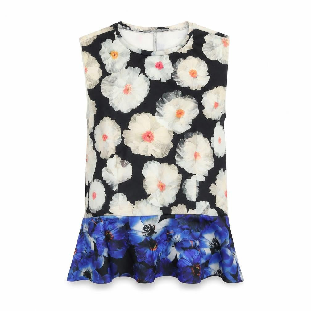 Womens UK Size S Zara Multicoloured Basic Tank
