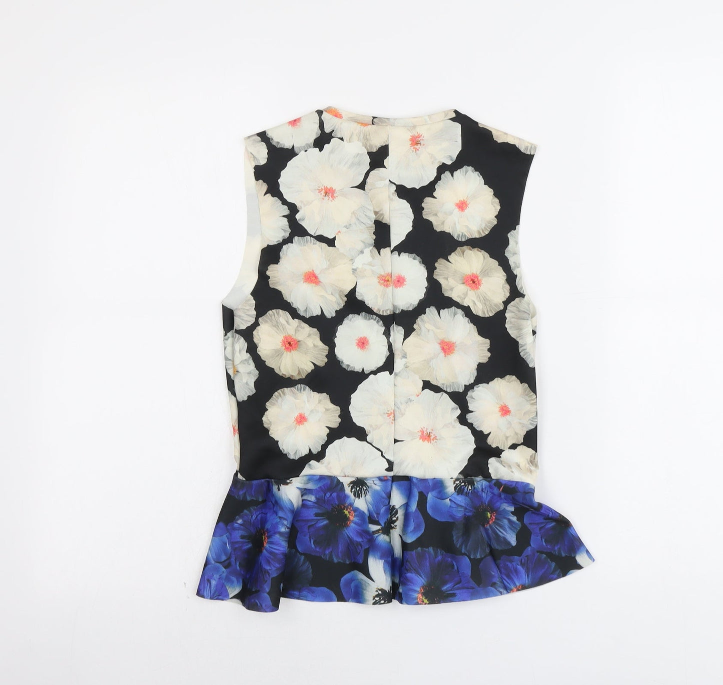 Womens UK Size S Zara Multicoloured Basic Tank