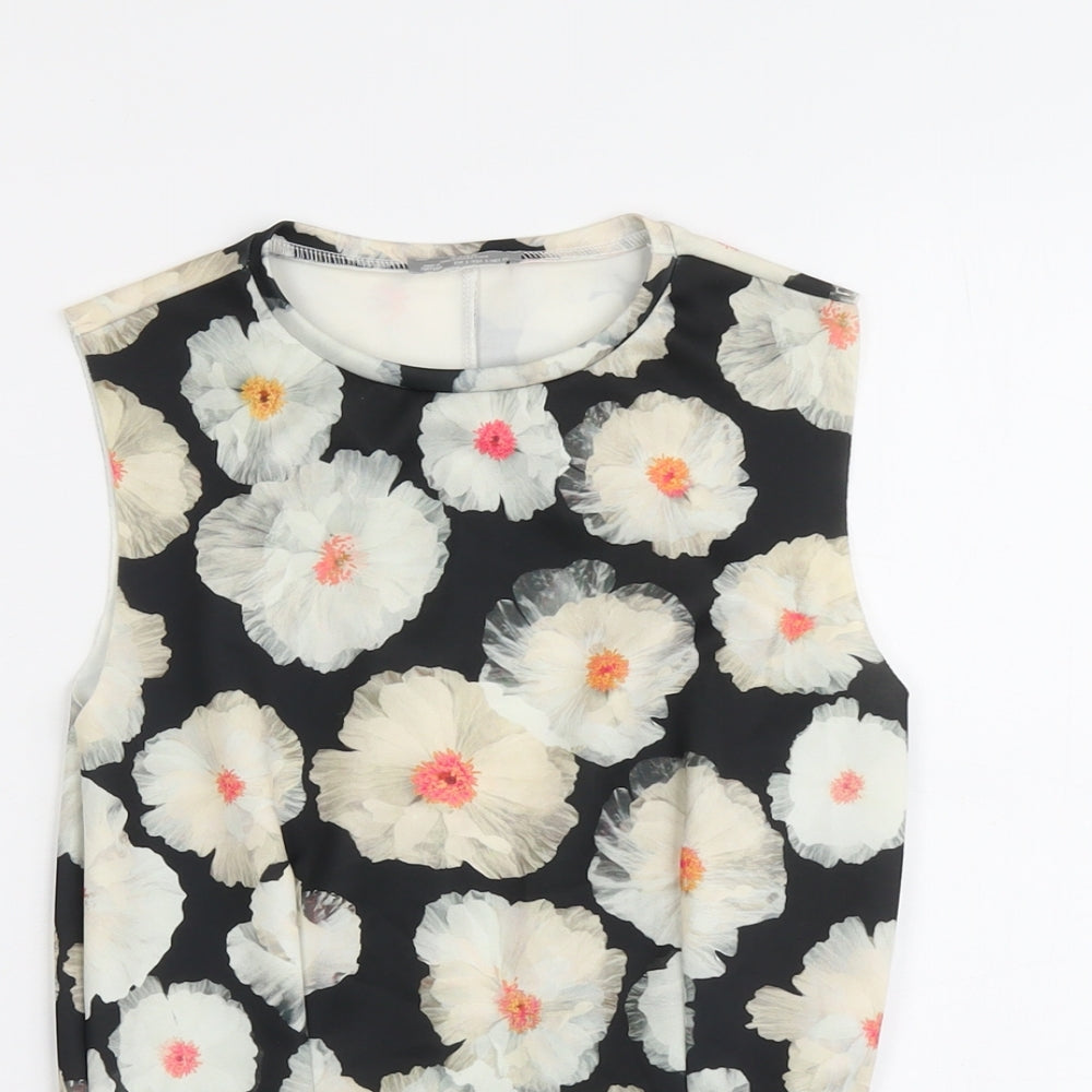 Womens UK Size S Zara Multicoloured Basic Tank