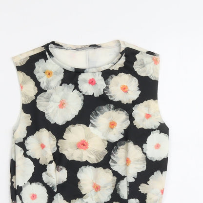 Womens UK Size S Zara Multicoloured Basic Tank