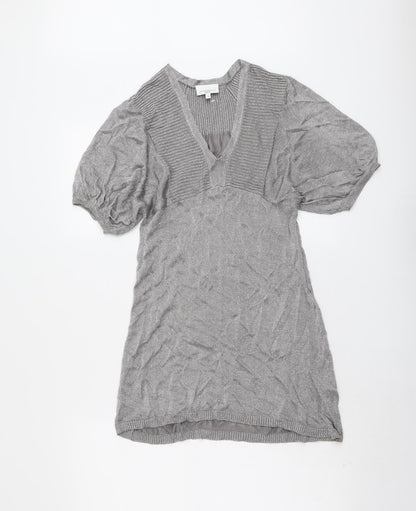 Womens UK Size 12 New Look Silver Pullover Jumper