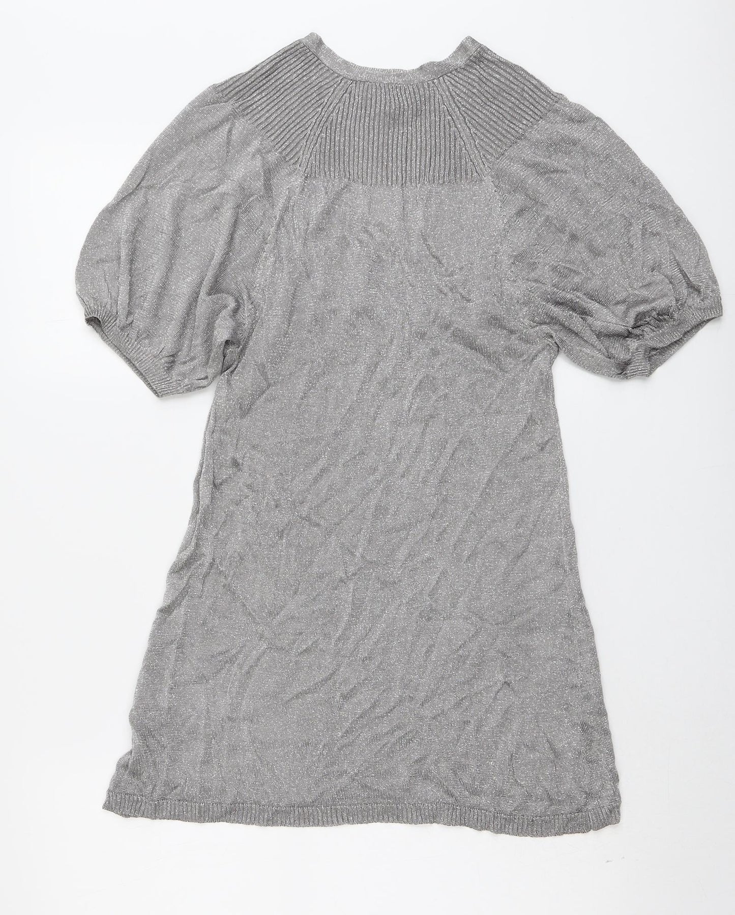 Womens UK Size 12 New Look Silver Pullover Jumper