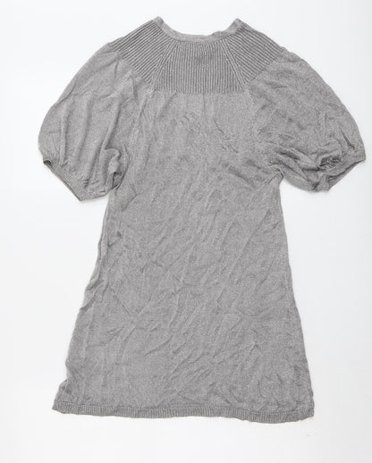 Womens UK Size 12 New Look Silver Pullover Jumper