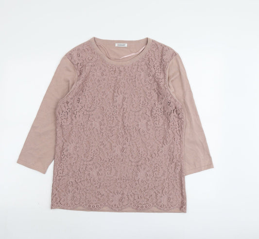 Womens UK Size 14 Damart Pink Pullover Jumper
