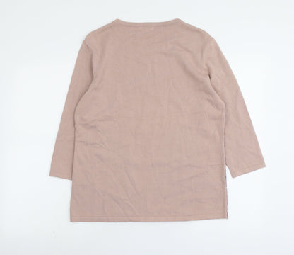 Womens UK Size 14 Damart Pink Pullover Jumper