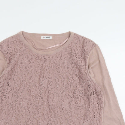Womens UK Size 14 Damart Pink Pullover Jumper