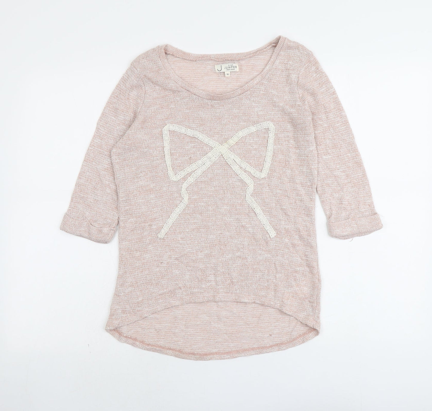 Womens UK Size 10 New Look Pink Pullover Jumper