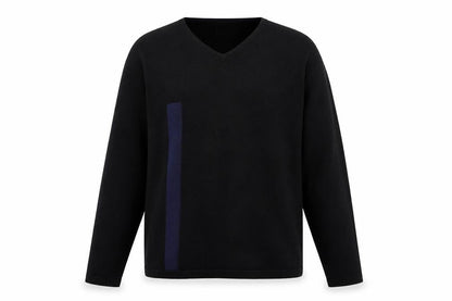 Mens UK Size M River Island Black Pullover Jumper