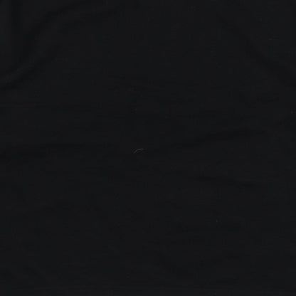 River Island Mens Black V-Neck Wool Pullover Jumper Size M Long Sleeve