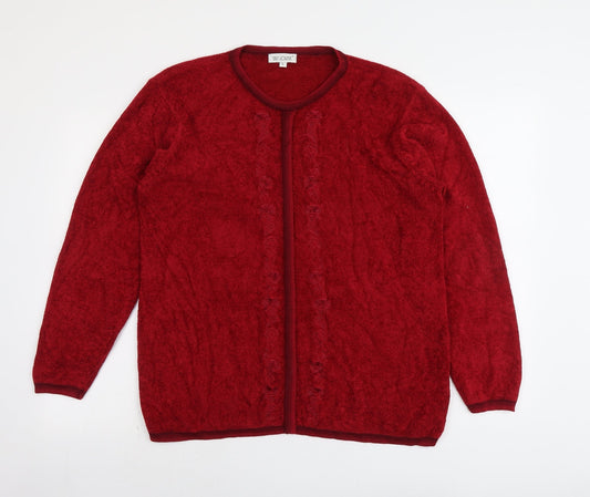 Womens UK Size L Fay Louise Red Pullover Jumper