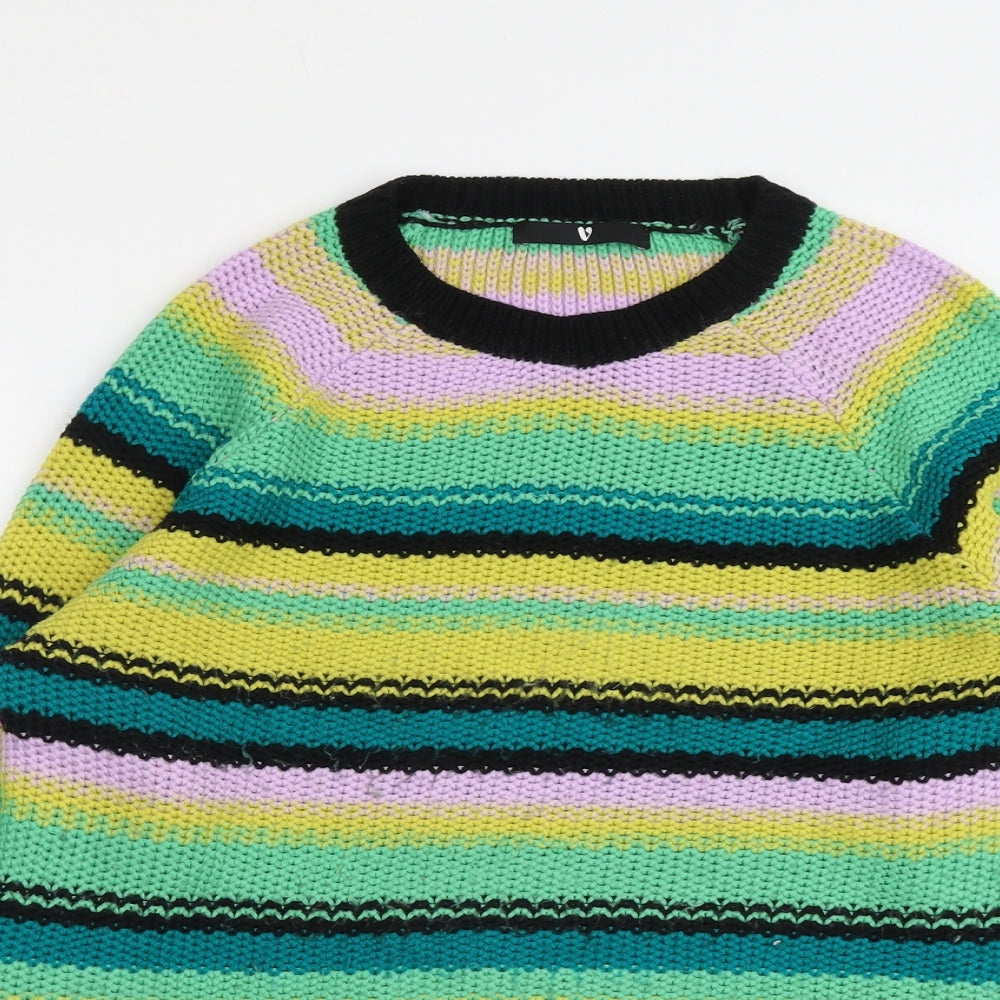 Womens UK Size 12 Very Multicoloured Pullover Jumper