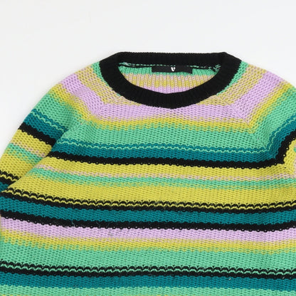 Womens UK Size 12 Very Multicoloured Pullover Jumper