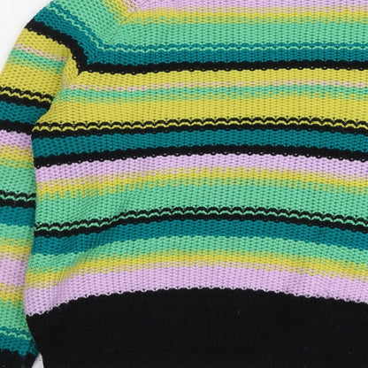Womens UK Size 12 Very Multicoloured Pullover Jumper
