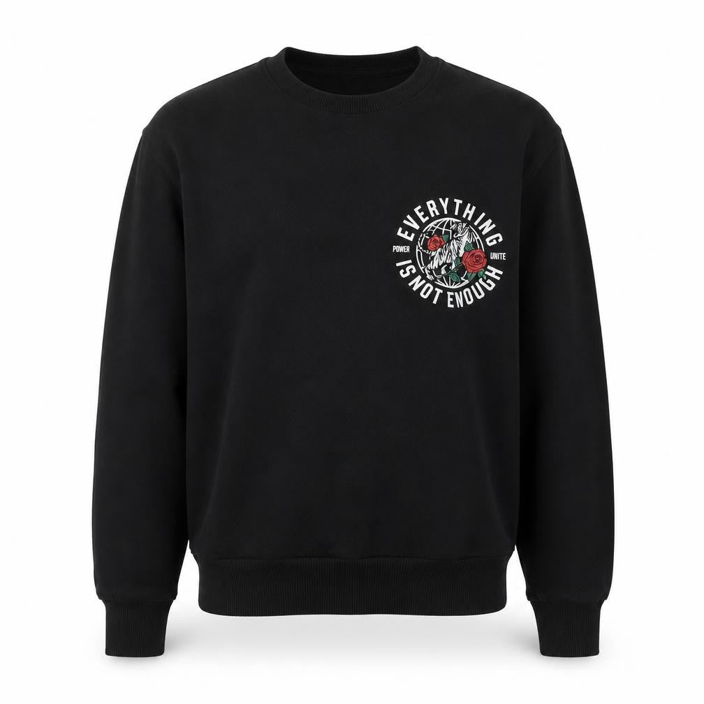 Mens UK Size XS H&M Black Pullover Sweatshirt