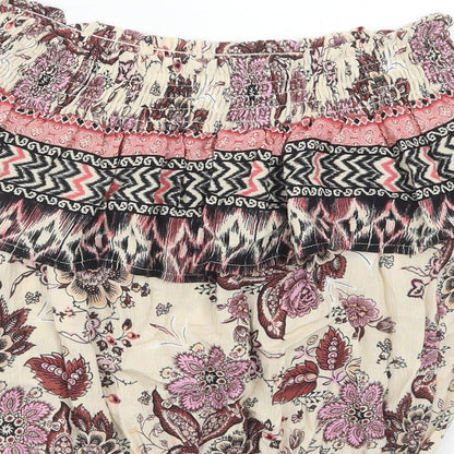 Womens UK Size 8 New Look Multicoloured Basic Blouse