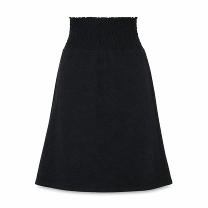Marks and Spencer Womens Black Cotton Fit & Flare Size 8 Square Neck Pullover