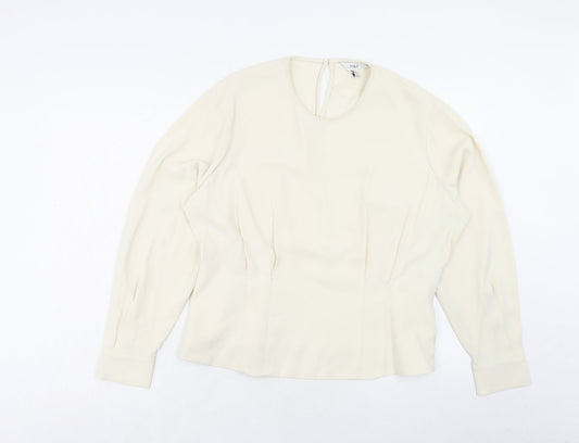 Womens UK Size 18 Marks and Spencer Ivory Basic Blouse