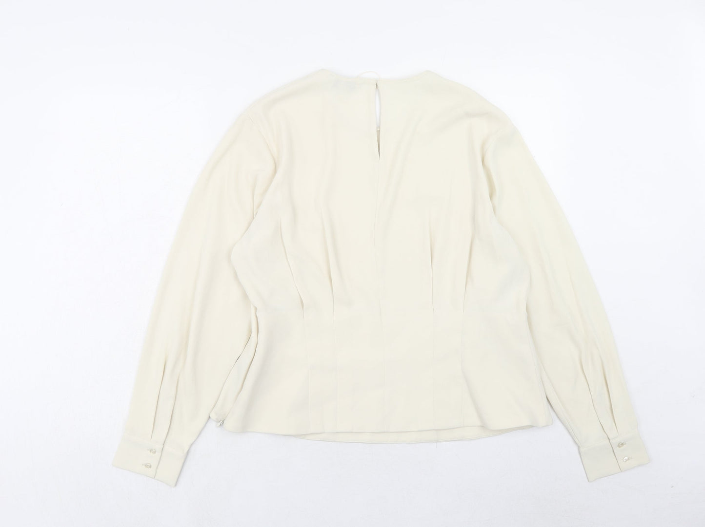 Womens UK Size 18 Marks and Spencer Ivory Basic Blouse