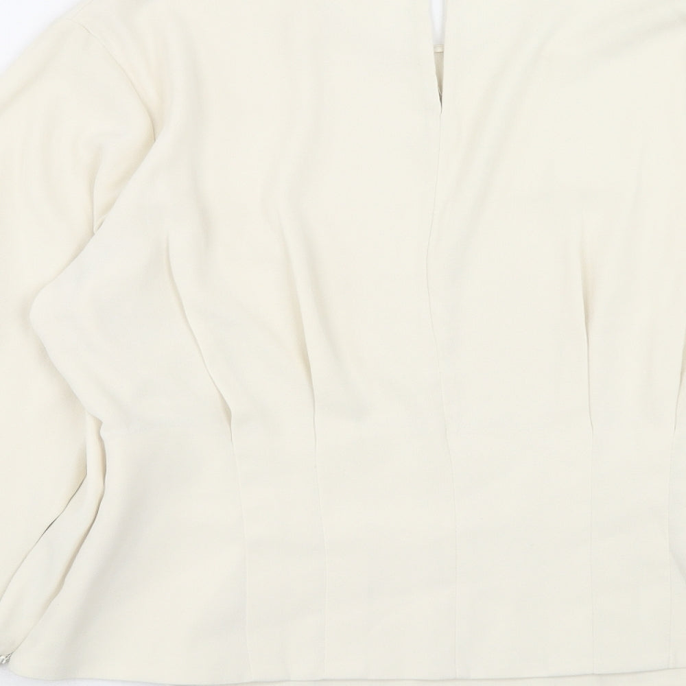 Womens UK Size 18 Marks and Spencer Ivory Basic Blouse