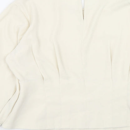 Womens UK Size 18 Marks and Spencer Ivory Basic Blouse