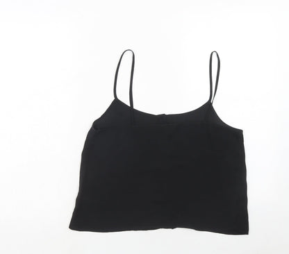 Womens UK Size 12 Topshop Black Basic Tank
