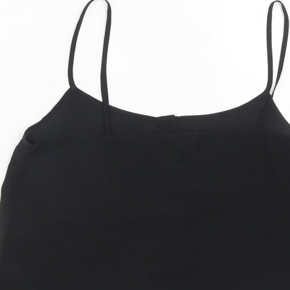 Womens UK Size 12 Topshop Black Basic Tank