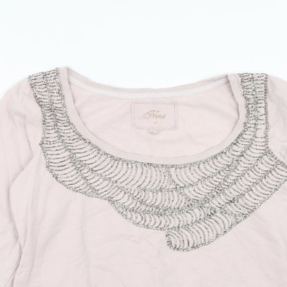 Womens UK Size 14 NEXT Pink Pullover Sweatshirt