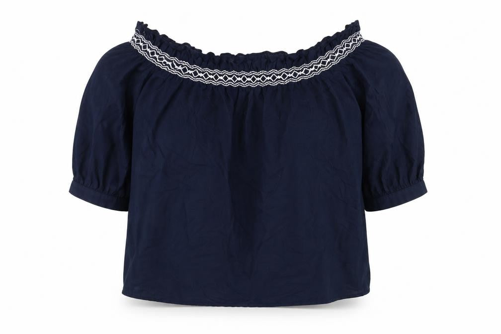 Womens UK Size 8 Marks and Spencer Blue Basic Blouse