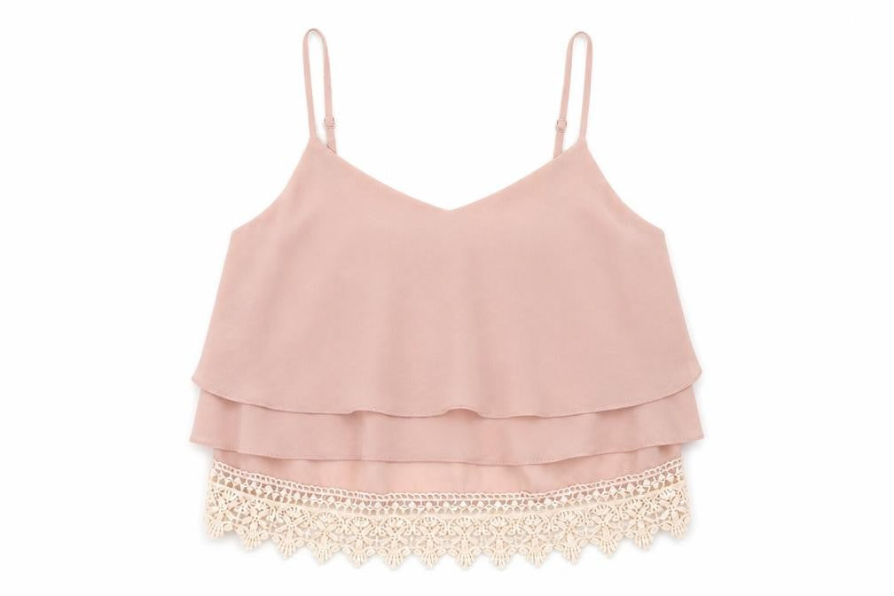 Womens UK Size M Glamorous Pink Cropped Tank
