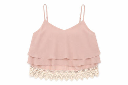 Womens UK Size M Glamorous Pink Cropped Tank