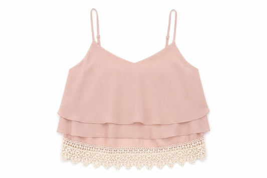 Womens UK Size M Glamorous Pink Cropped Tank